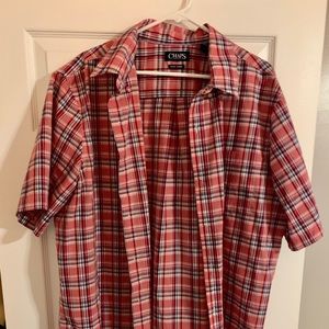 Chaps casual button down short sleeve